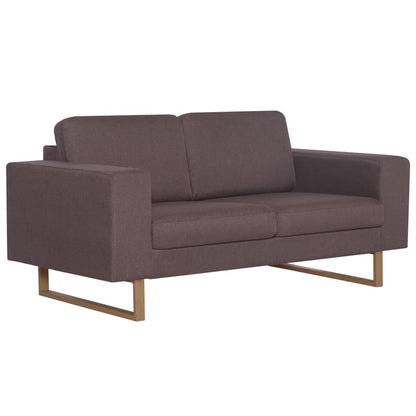 2-Sitzer-Sofa Stoff Taupe