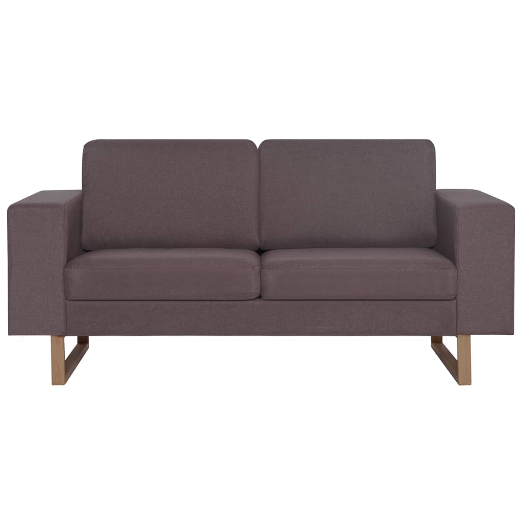 2-Sitzer-Sofa Stoff Taupe