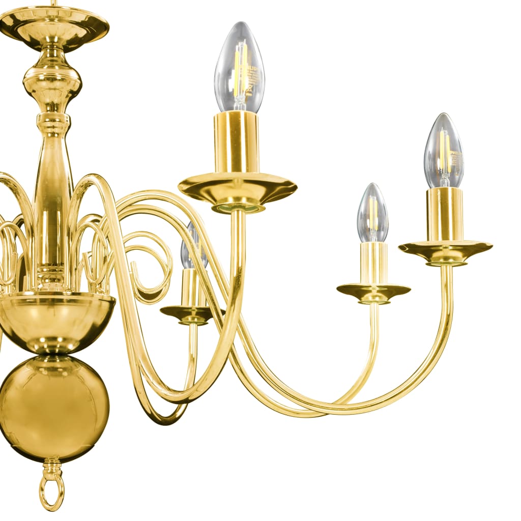 Chandelier Golden for 8 x E14 bulbs