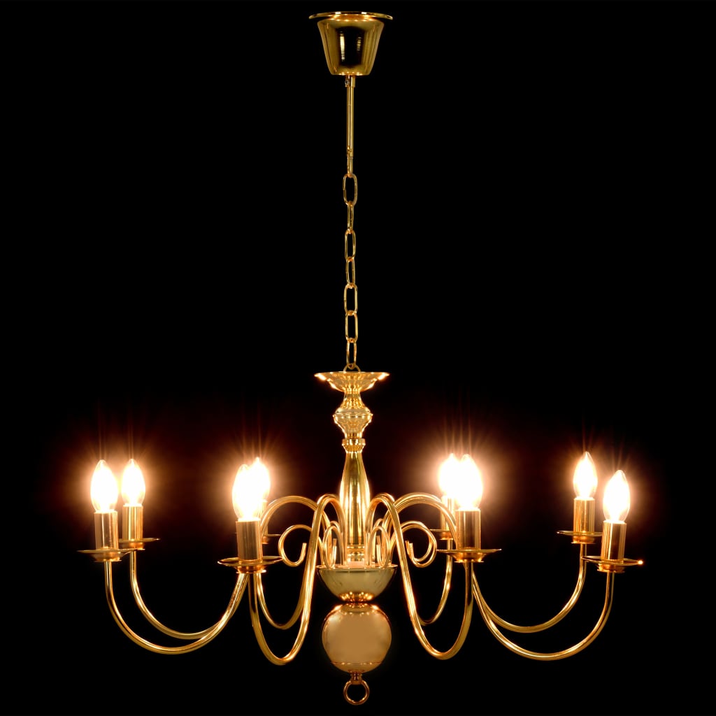 Chandelier Golden for 8 x E14 bulbs