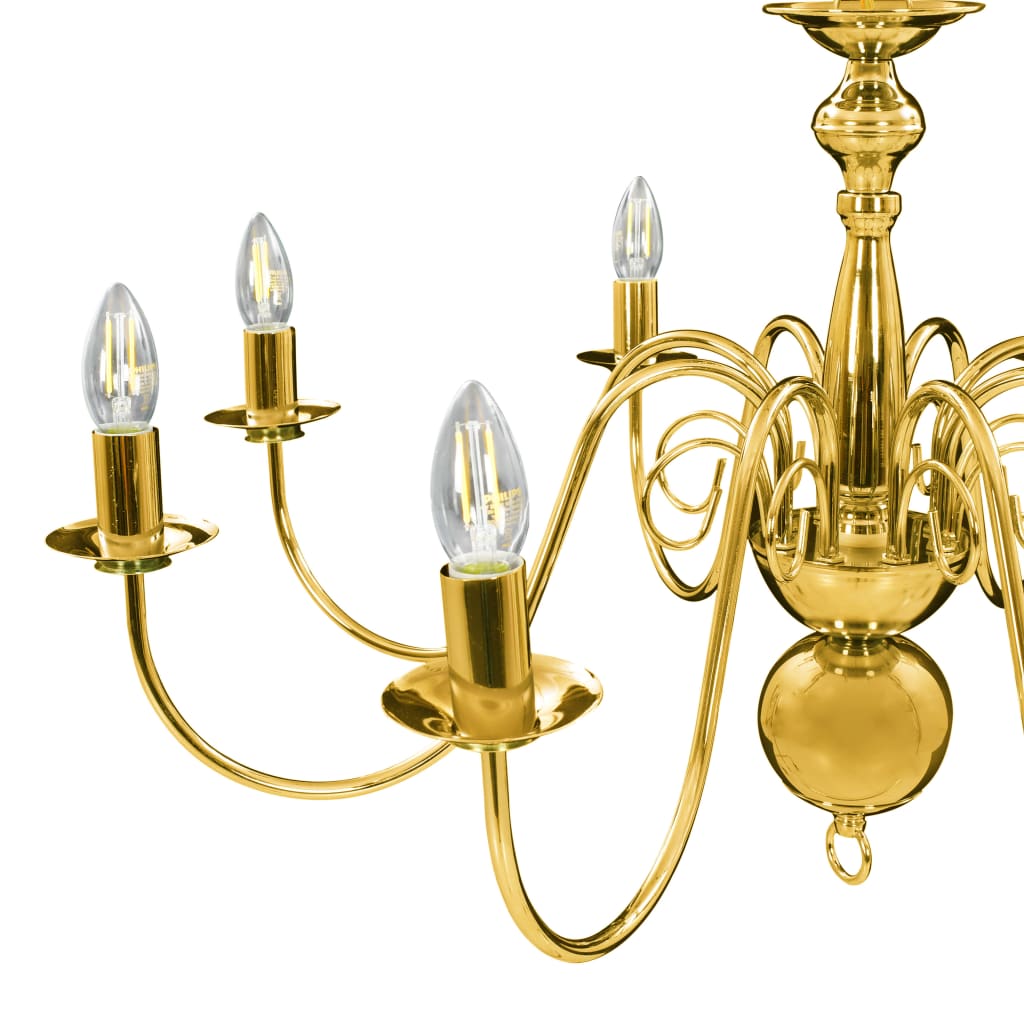 Chandelier Golden for 8 x E14 bulbs