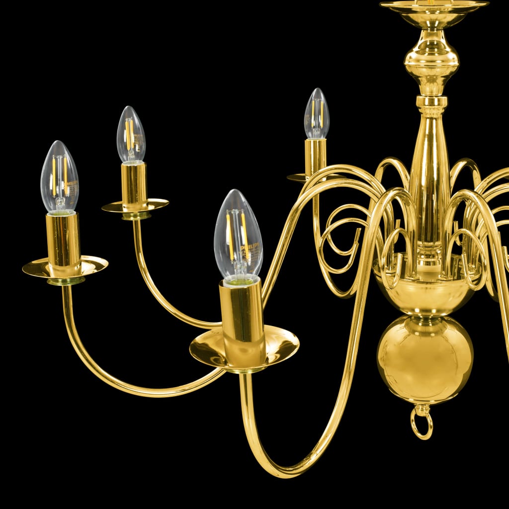 Chandelier Golden for 8 x E14 bulbs