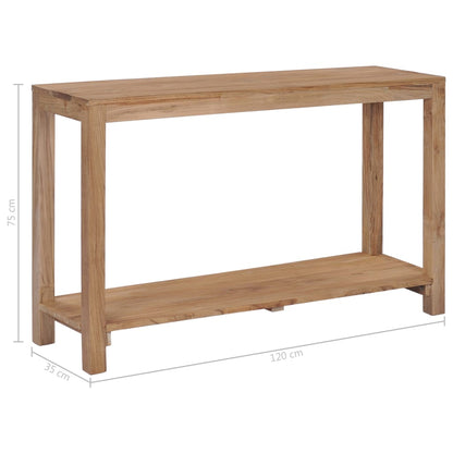 Console table 120x35x75 cm solid teak wood