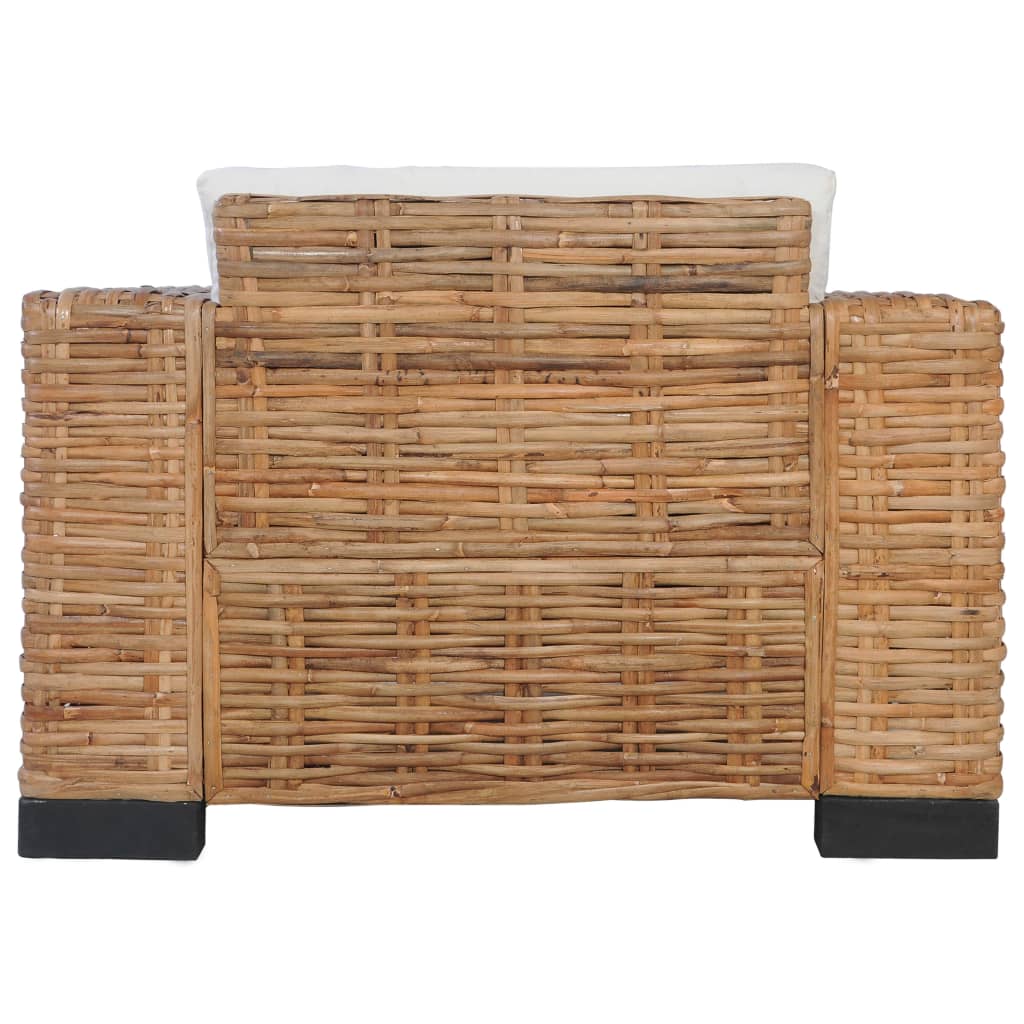 Sessel mit Kissen Natürliches Rattan