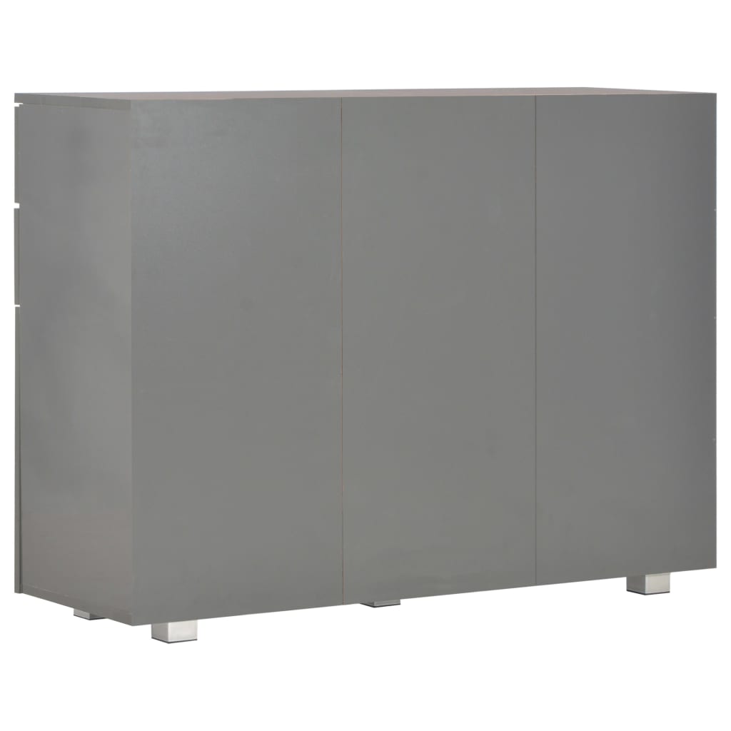 Sideboard Hochglanz-Grau 107x35x80,5 cm