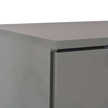 Sideboard Hochglanz-Grau 107x35x80,5 cm