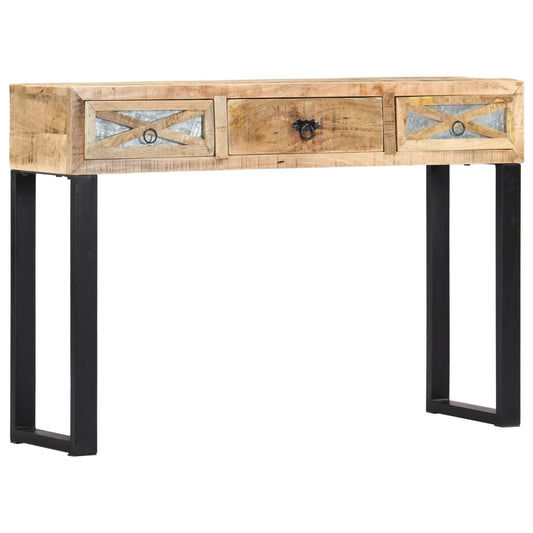 Console table 110 x 30 x 76 cm solid mango wood