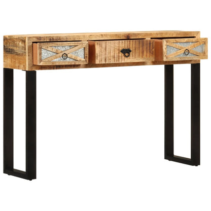 Console table 110 x 30 x 76 cm solid mango wood