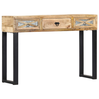 Console table 110 x 30 x 76 cm solid mango wood