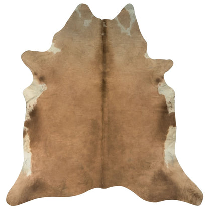 Carpet Genuine Cowhide Brown and White 150x170 cm