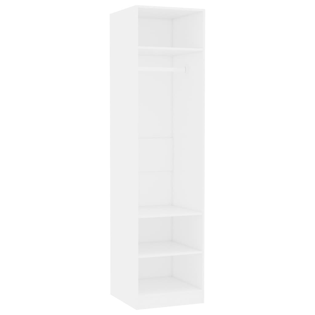 Wardrobe white 50x50x200 cm wood material