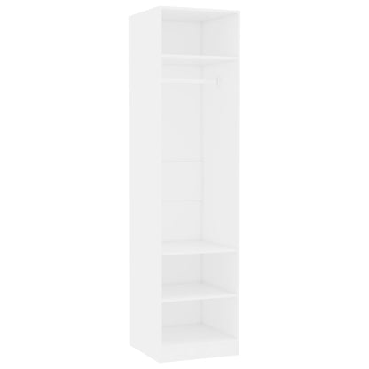 Wardrobe white 50x50x200 cm wood material