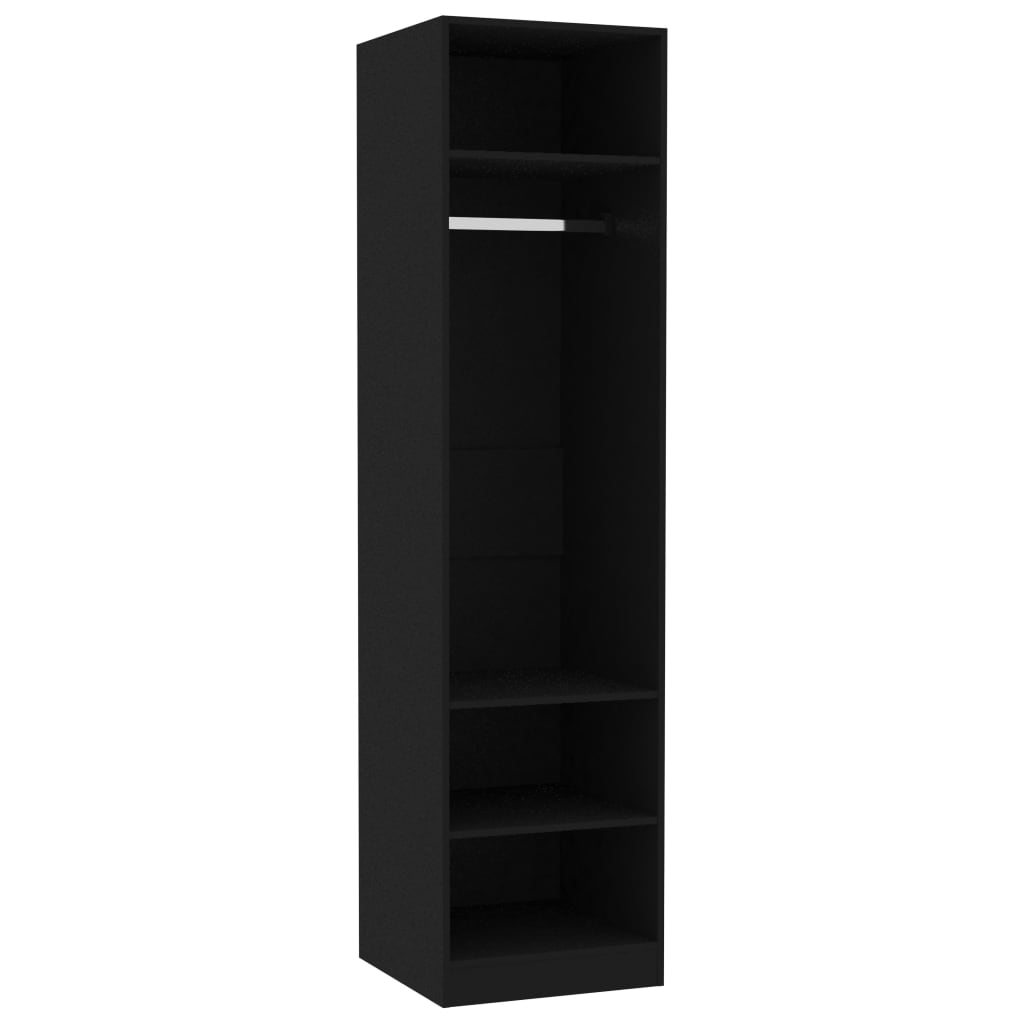 Wardrobe Black 50x50x200 cm wood material