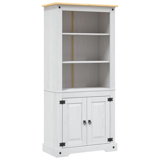 Buffet cabinet Mexican style pinewood white 80x40x170 cm