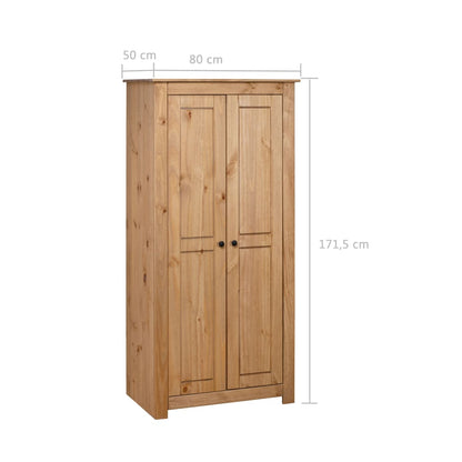 Kleiderschrank 80x50x171,5 cm Kiefernholz Panama