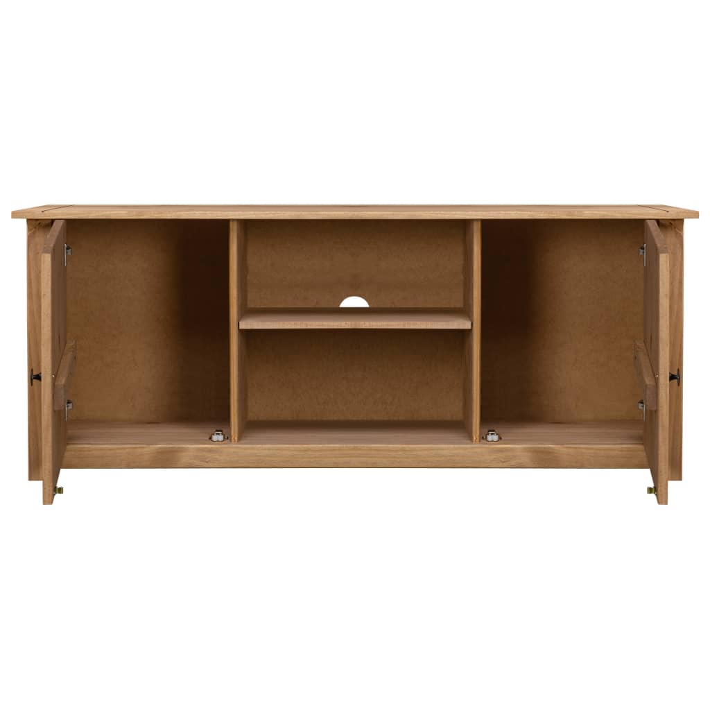 TV-Schrank 120 x 40 x 50 cm Massivholz Panama-Kiefer