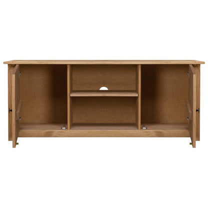 TV-Schrank 120 x 40 x 50 cm Massivholz Panama-Kiefer