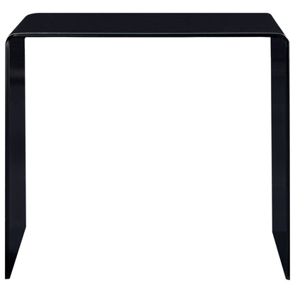 Couchtisch Schwarz 50x50x45 cm Hartglas