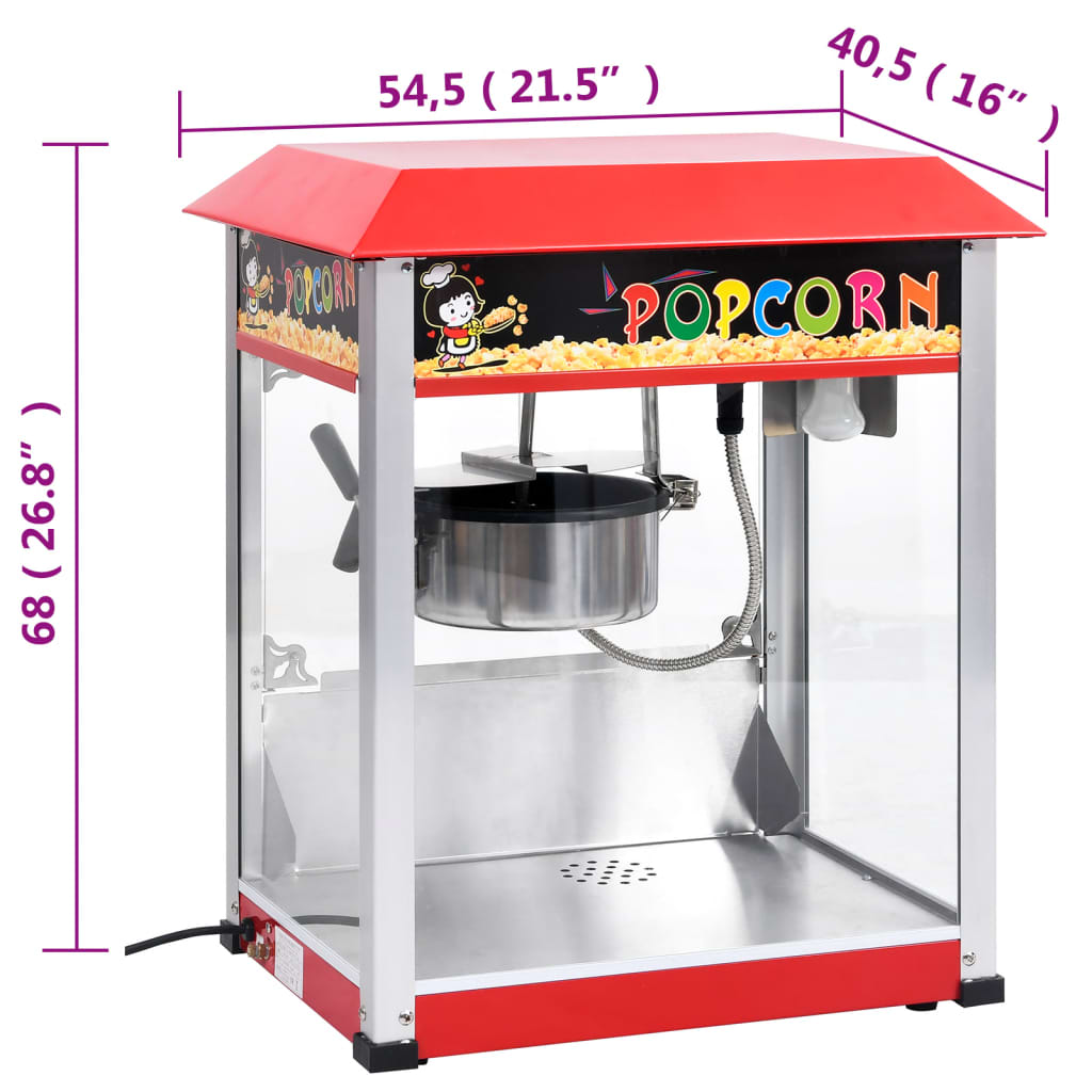 Popcornmaschine mit Teflon-Kochtopf 1400 W