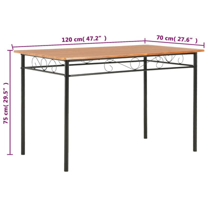 Esstisch Braun 120×70×75 cm MDF