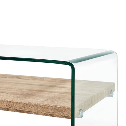 Couchtisch Transparent 98×45×31 cm Hartglas