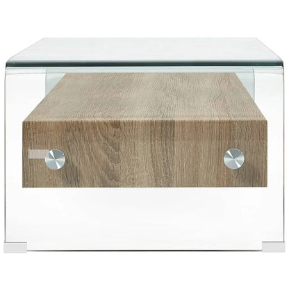 Couchtisch Transparent 98×45×31 cm Hartglas