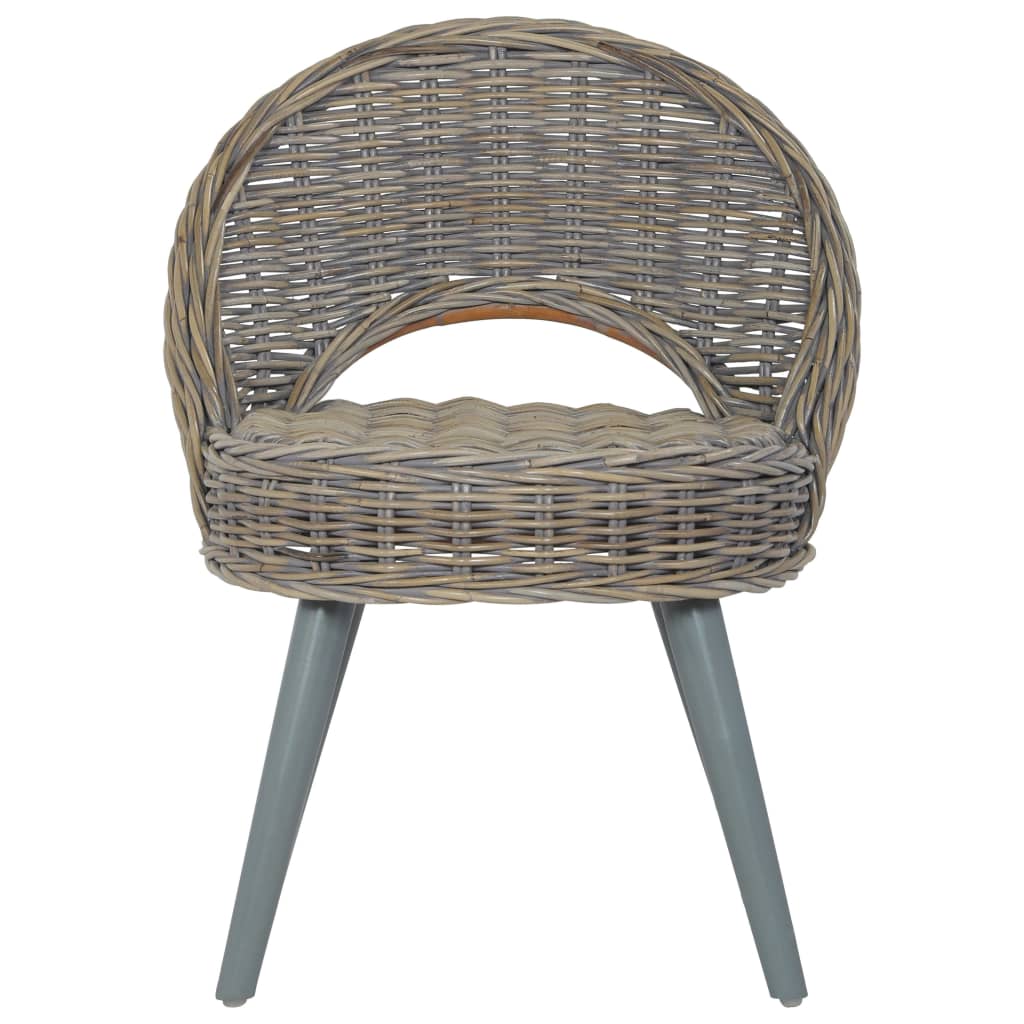 Sessel Kubu-Rattan Grau