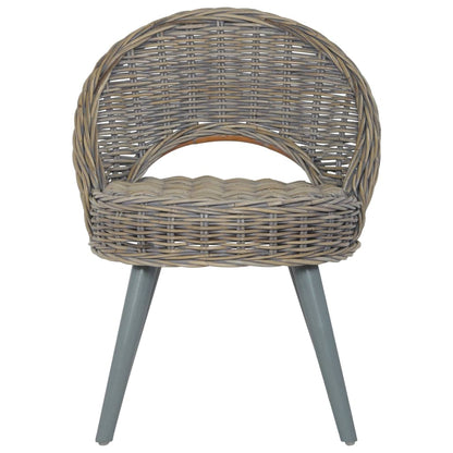 Sessel Kubu-Rattan Grau