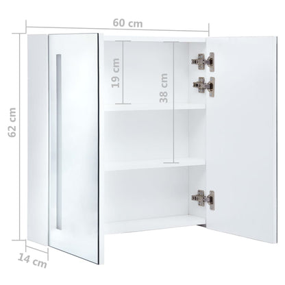 LED-Spiegelschrank 60x14x62 cm