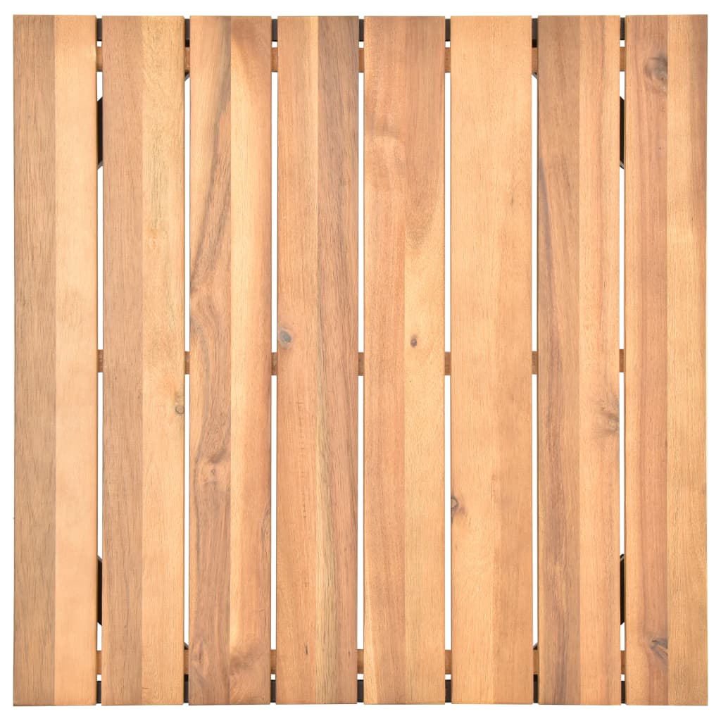 4-tlg. Garten-Lounge-Set mit Auflagen Massivholz Akazie