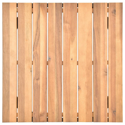 4-tlg. Garten-Lounge-Set mit Auflagen Massivholz Akazie