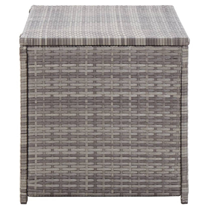 Gartenbox Poly Rattan 100x50x50 cm Grau