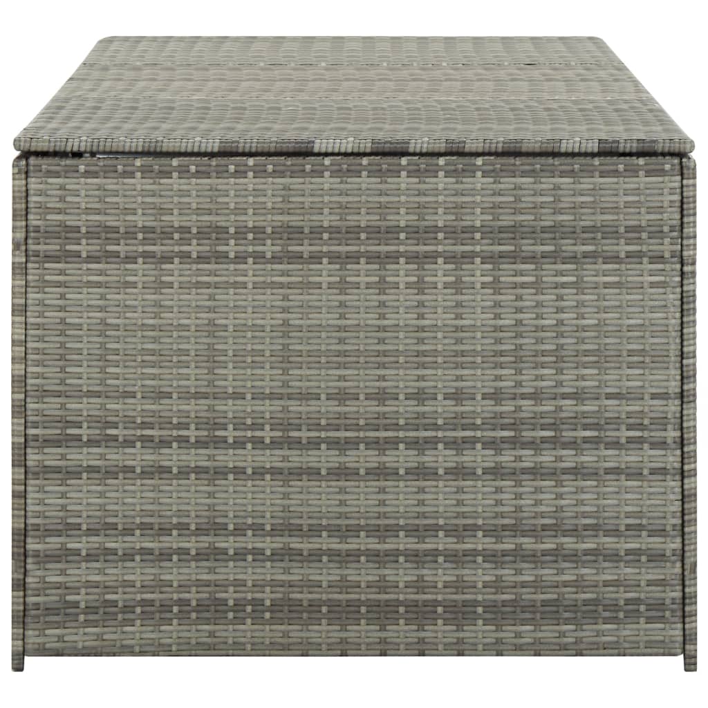 Gartenbox Poly Rattan 180x90x70 cm Grau