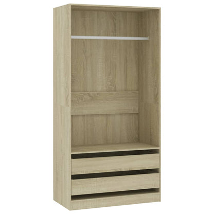 Wardrobe Sonoma oak 100x50x200 cm wood material