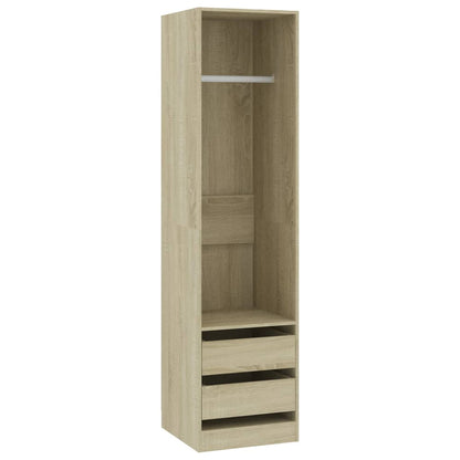 Wardrobe with drawers Sonoma oak 50x50x200 cm