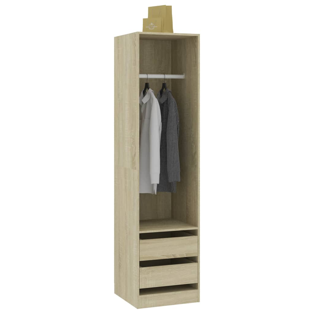 Wardrobe with drawers Sonoma oak 50x50x200 cm