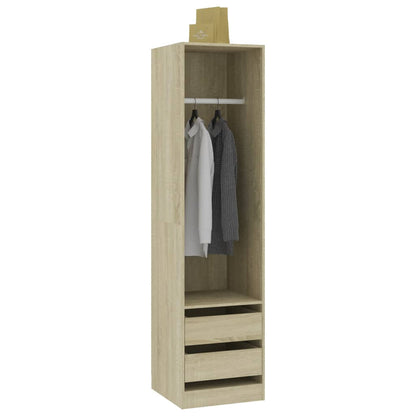 Wardrobe with drawers Sonoma oak 50x50x200 cm