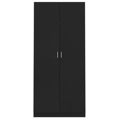 Wardrobe Black 90x52x200 cm wood material