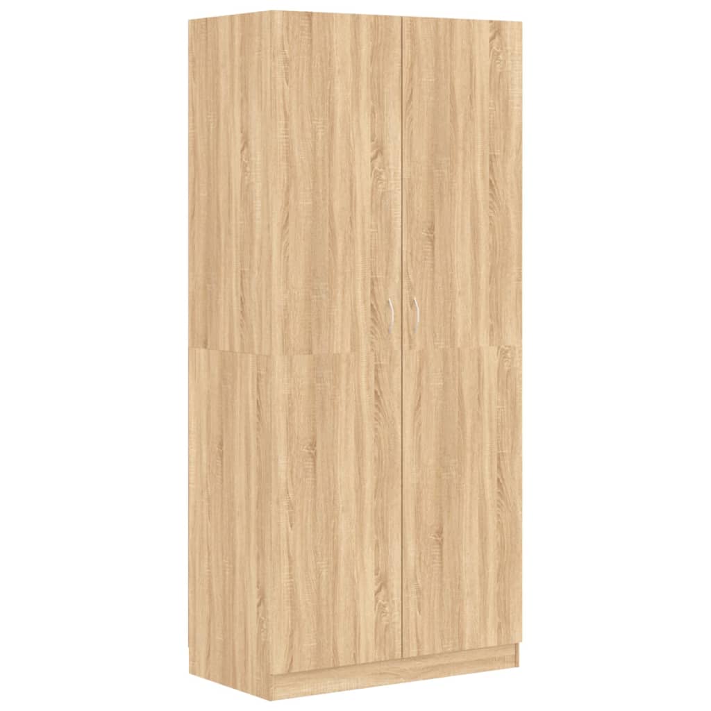 Wardrobe Sonoma oak 90x52x200 cm wood material