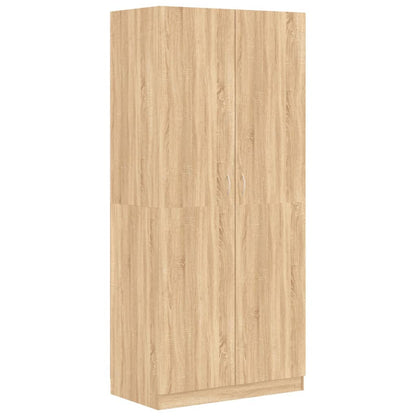 Wardrobe Sonoma oak 90x52x200 cm wood material