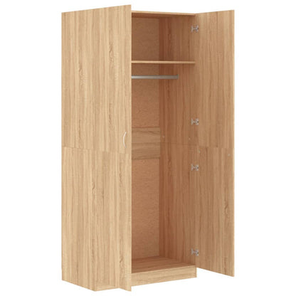 Wardrobe Sonoma oak 90x52x200 cm wood material