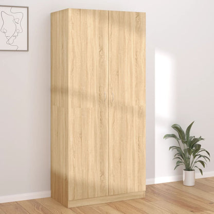 Wardrobe Sonoma oak 90x52x200 cm wood material