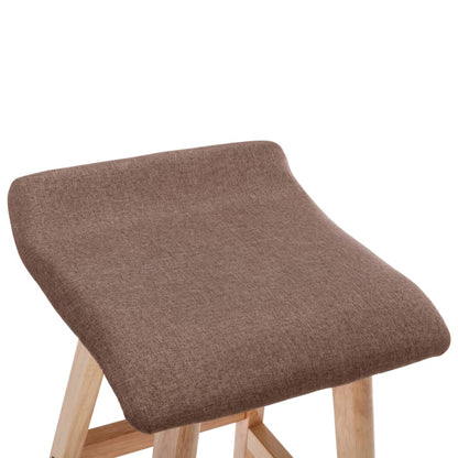 Barhocker 2 Stk. Taupe Stoff