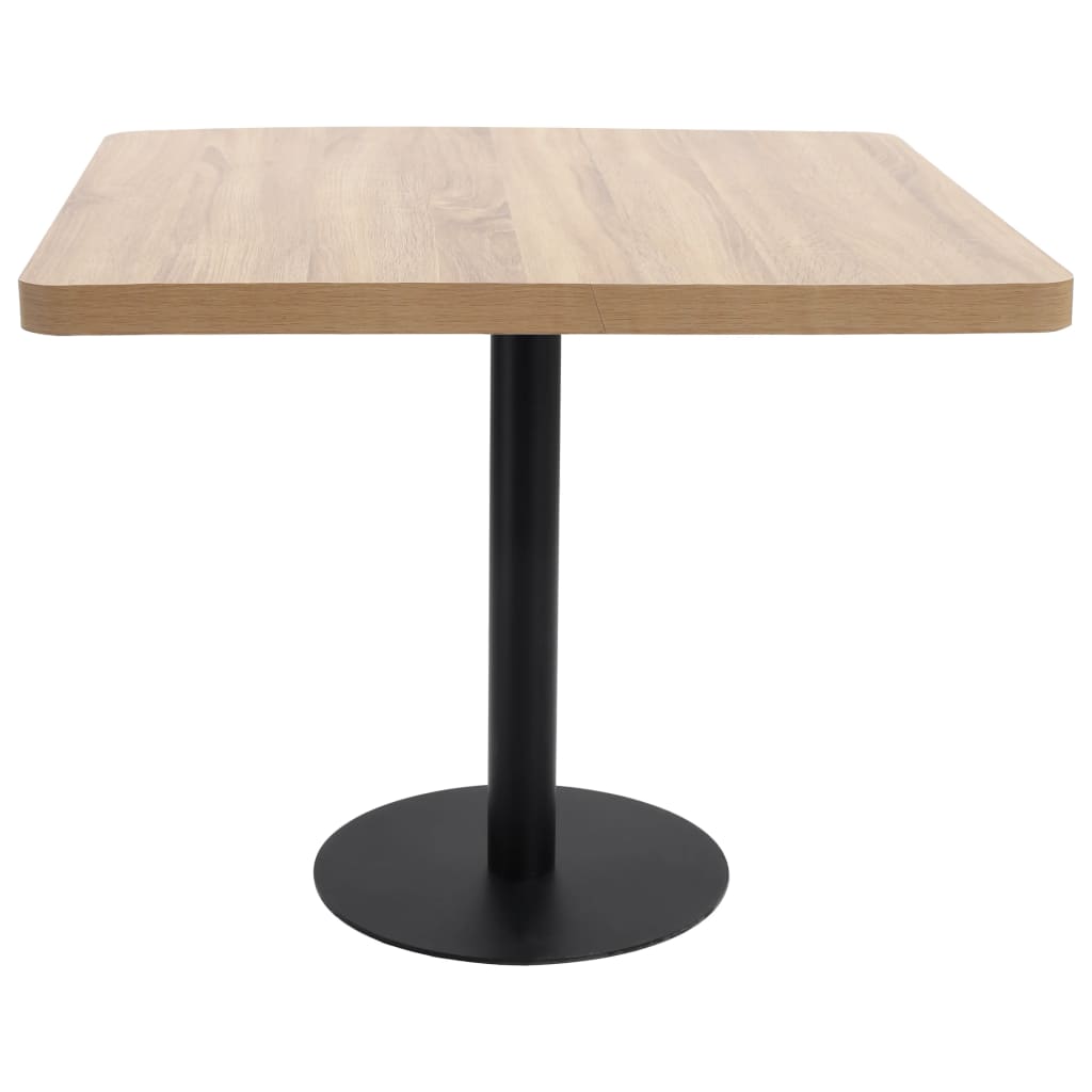 Bistrotisch Hellbraun 80x80 cm MDF