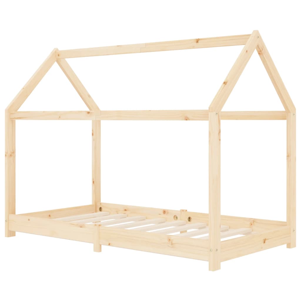 Children's bed frame solid pine 80 x 160 cm