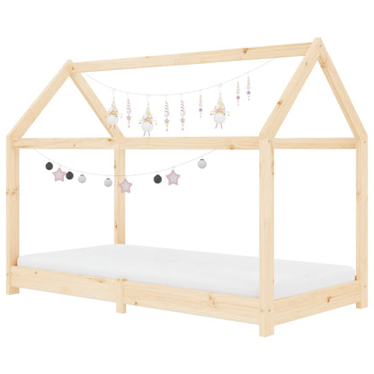 Children's bed frame solid pine 80 x 160 cm