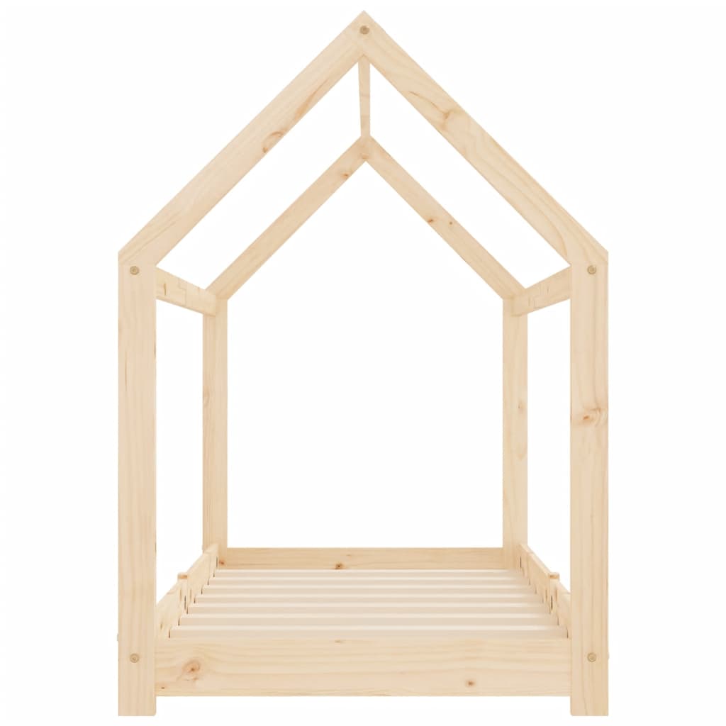 Children's bed frame solid pine 80 x 160 cm