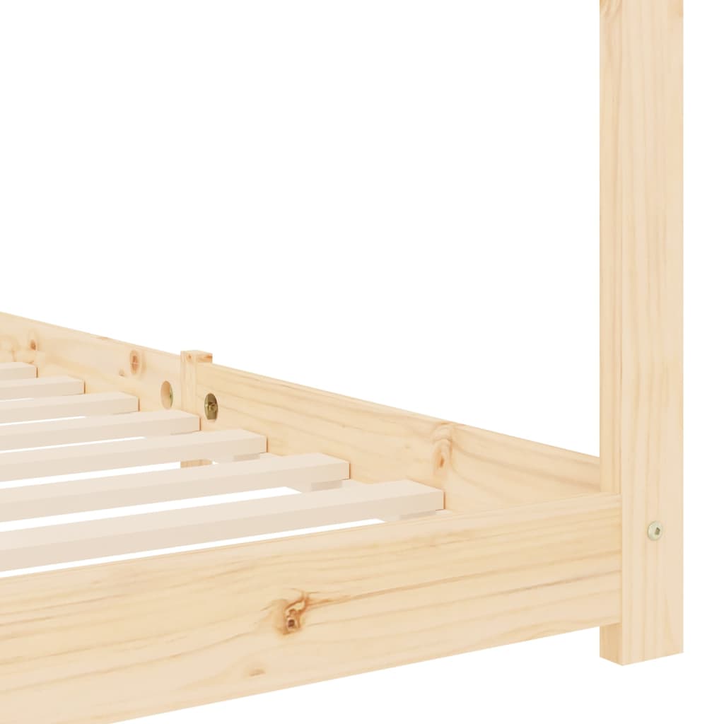 Children's bed frame solid pine 80 x 160 cm