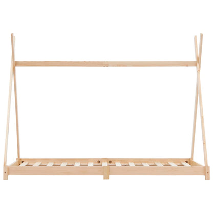 Children's bed frame solid pine 80 x 160 cm