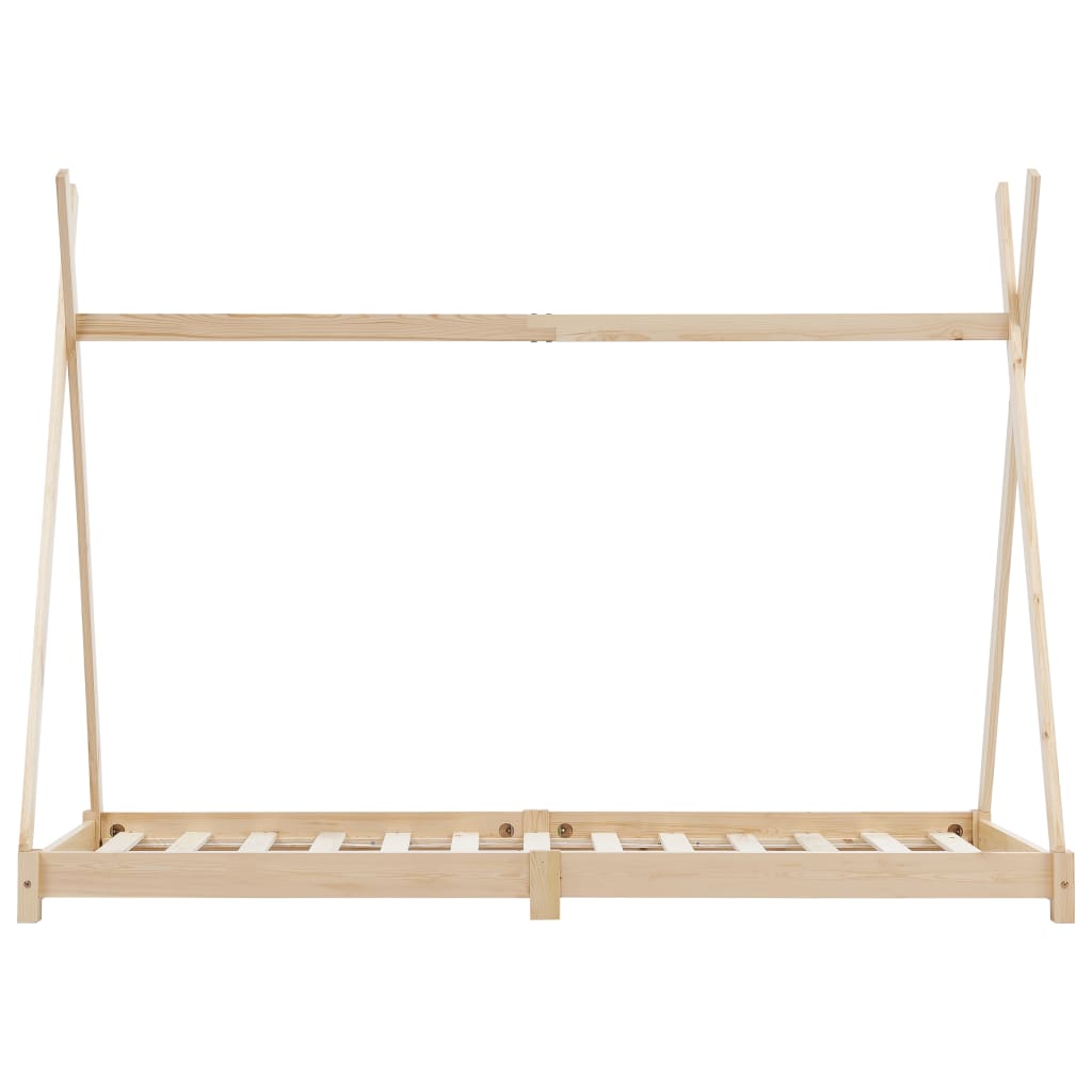 Children's bed frame solid pine 90 x 200 cm